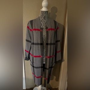 Soft cozy sweater jacket with pockets.